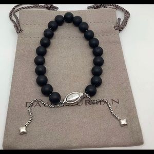 David Yurman spiritual black onyx bracelet